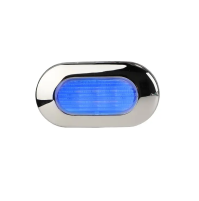 LED COURTESY LIGHT - 12 VOLTS - Stainless steel - BLUE - WK-LCL3BL - AZLED